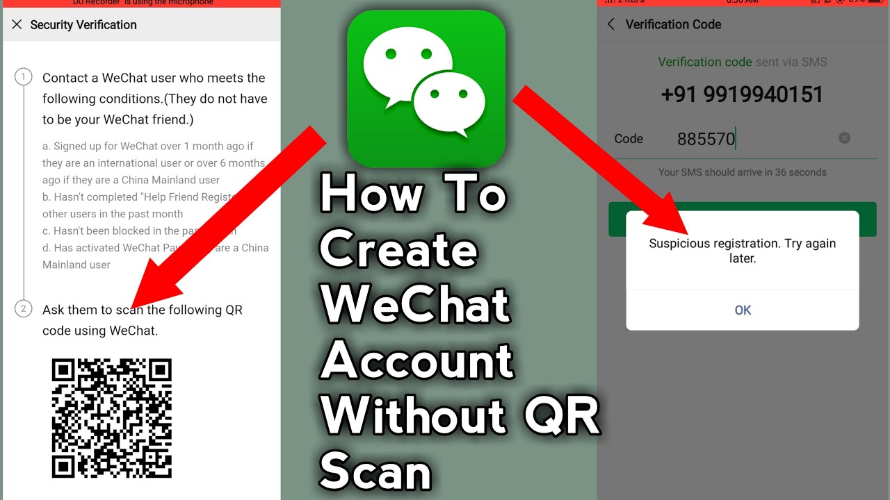 how to get wechat account